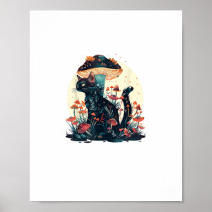Cottagecore Estetik Goblincore Svamp Fairycor Poster