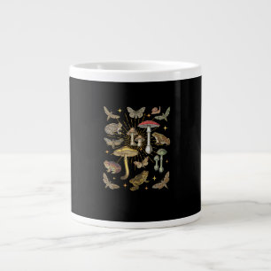 Cottagecore Estetisk Svamp Groda Fjäril Tomte Jumbo Mugg