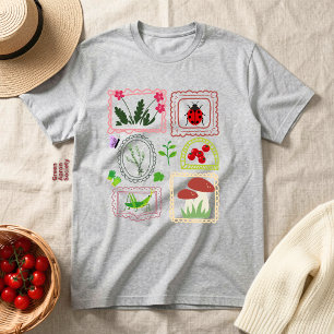 Cottagecore Falsbroderi Botaniska Element  T Shirt