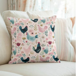 Cottagecore Floral Chicken Kudde