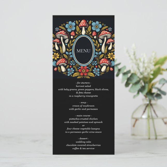 Cottagecore Forest Meny (Stående Fram)