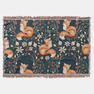 Cottagecore Fox Aesthetic Blanket Filt