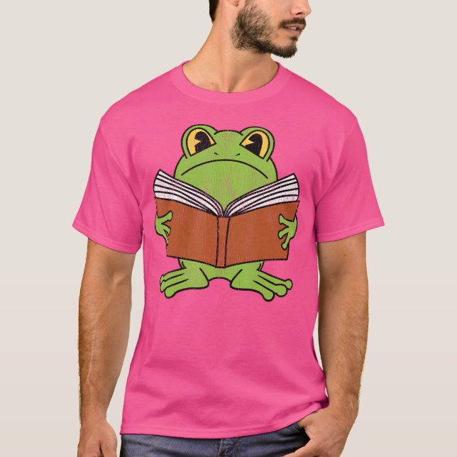 Cottagecore Frog Bok T Shirt (Framsida)
