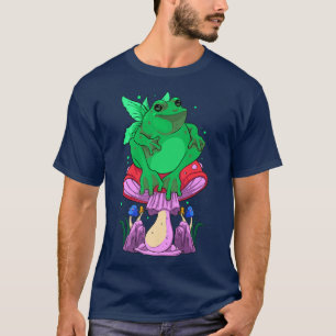 Cottagecore Frog Fairy Mushroom Aesthetic Fairycor T Shirt