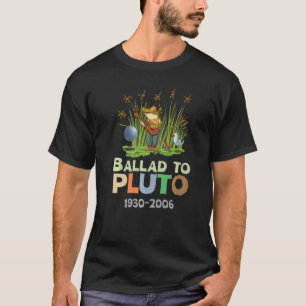 Cottagecore Frog Glöm aldrig Pluto Guitar Ballad T Shirt