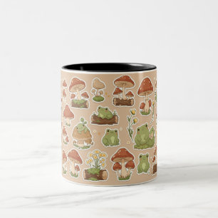 Cottagecore Frog Mugg - Cute Mushroom Forest Mugg