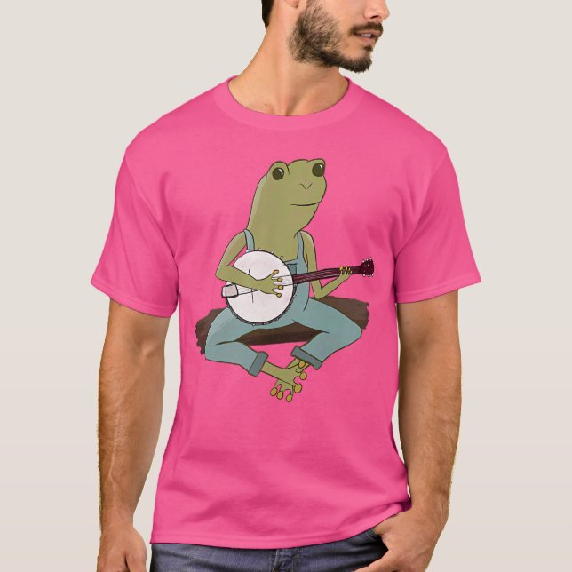 Cottagecore Frog T Shirt (Framsida)