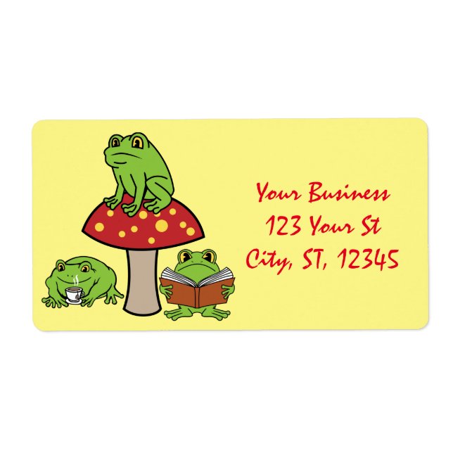 Cottagecore Frogs Thunder_Cove Fraktsedel (Framsidan)
