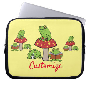 Cottagecore Frogs Thunder_Cove Laptop Fodral