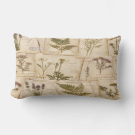 Cottagecore Herbarium Pillow Lumbarkudde