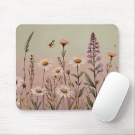 Cottagecore Lavender and Daisy Floral Botanical Musmatta