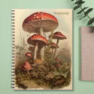 Cottagecore Mushroom bärbar dator Anteckningsbok