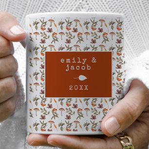 Cottagecore Mushroom Botanical Woodsy jul Kaffemugg