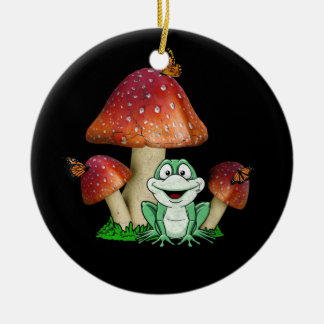 Cottagecore Mushroom grodd for Botanical Shroom My Julgransprydnad Keramik