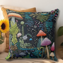 Cottagecore Mushroom Kudde