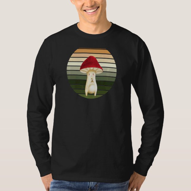 Cottagecore Mushroom T Shirt (Framsida)