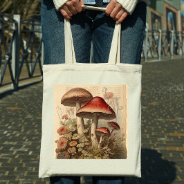 Cottagecore Mushroom Tygkasse
