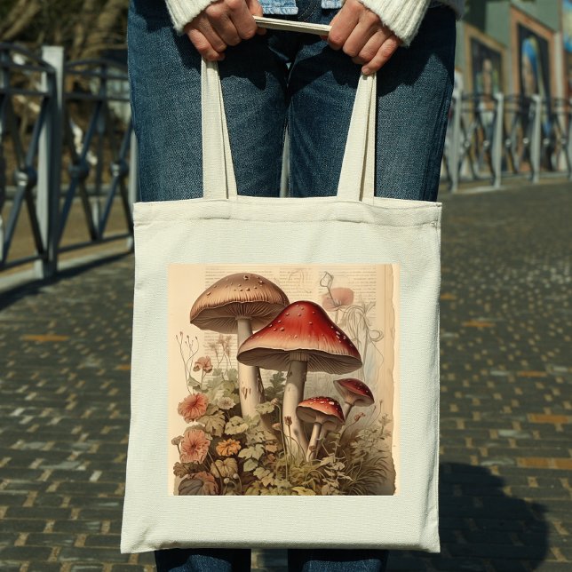 Cottagecore Mushroom Tygkasse (Skapare uppladdad)
