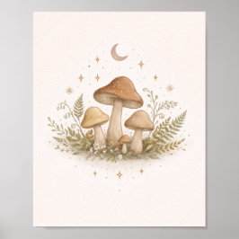 Cottagecore Mushroom Wall Art – Poster