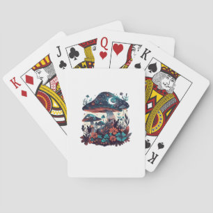 Cottagecore Och Estetisk Goblincore Svampmarknad Casinokort