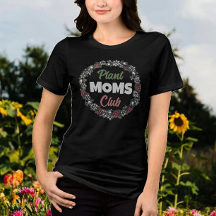 Cottagecore Plant Mammor Klubb Blommigt T Shirt