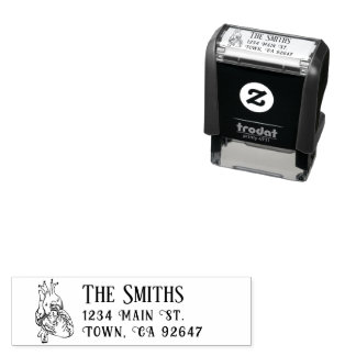 Cottagecore Returadress Anatomiskt hjärta Självfärgande Stämpel