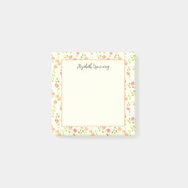 Cottagecore Ro Garden Söt Hand-Drawn Vintage Post-it Block