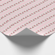 Cottagecore Rosa Presentinsvepnings Papper