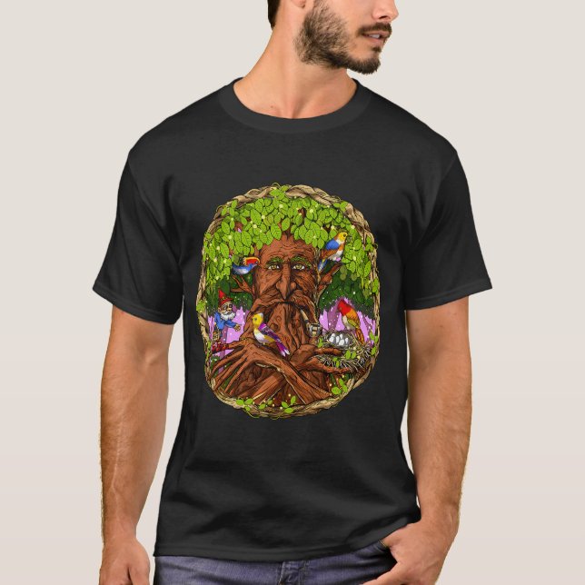 Cottagecore Skog Talarträd T Shirt (Framsida)