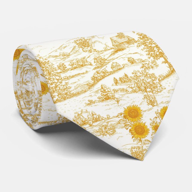 Cottagecore Solros Landsby Toile Slips (Rullad)