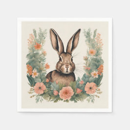 Cottagecore Söt Kanin Pappersservett