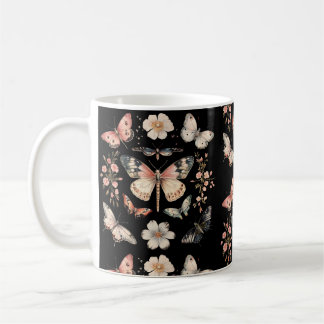 Cottagecore Stil Butterflies Moths Kaffemugg