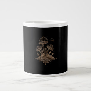 Cottagecore Svamp Fungi Goblincore Estetik Jumbo Mugg