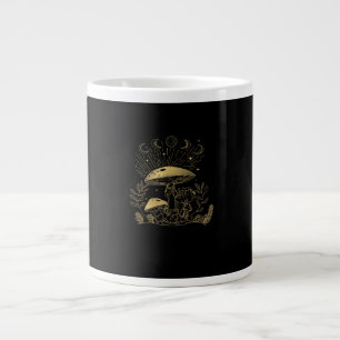 Cottagecore Svamp Fungi Goblincore Estetik Jumbo Mugg
