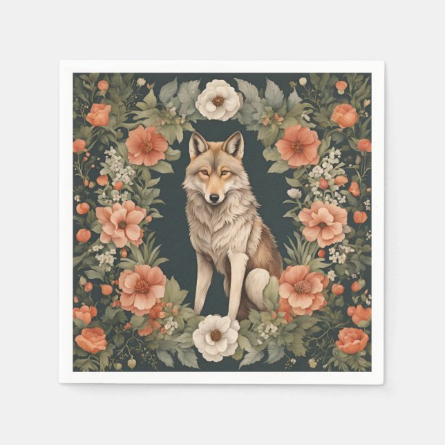 Cottagecore Ulv Pappersservett (Framsidan)