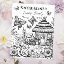 Cottagecore Villa och Fjärilar | Färg mig