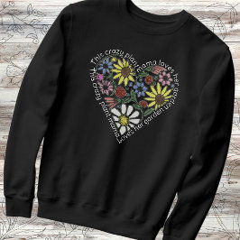 Cottagecore Vintage Blommigt Heart Plant Mamma T Shirt