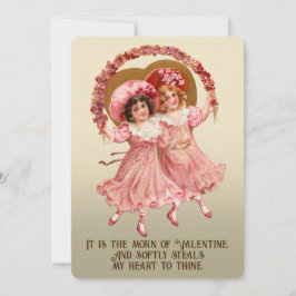 Cottagecore Vintage Lesbisk Valentine’s Card Julkort