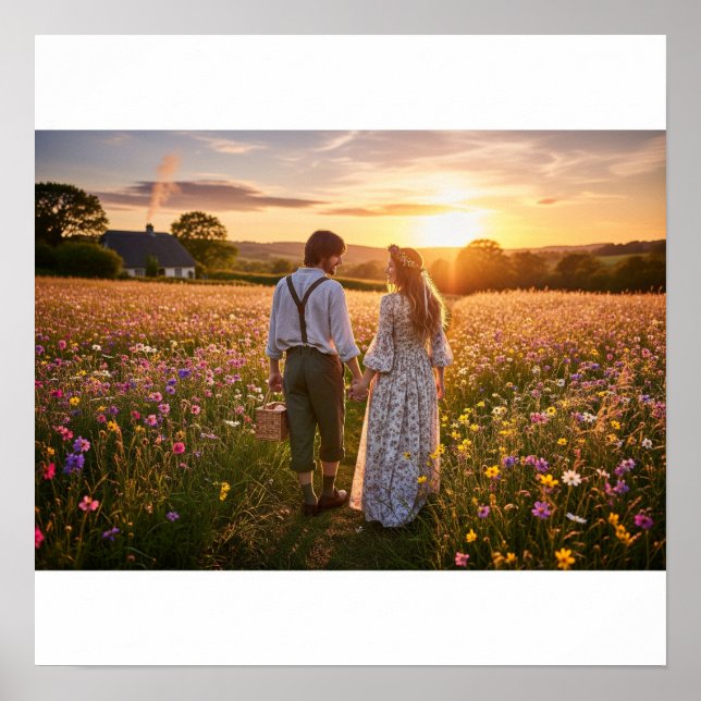 Cottagecore WildblomWalk Poster (Framsidan)