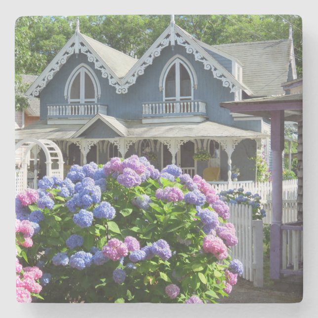 Cottages and Hydrangeas - Martha's Vineyard Stenunderlägg (Framsidan)