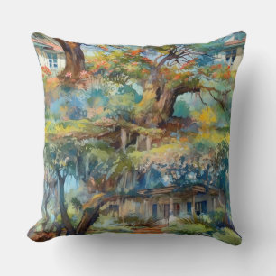 Cottages and Live Oaks with Spain Moss Kudde