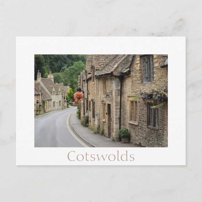 Cottages in Castle Combe, Cotswets England Vykort (Framsida)