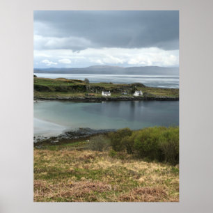 Cottages on Isle of Jura in Scotland Poster