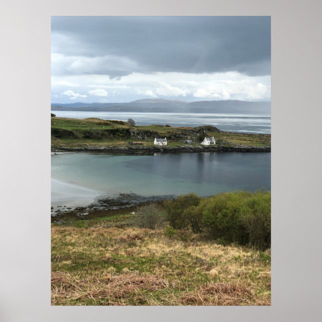 Cottages on Isle of Jura in Scotland Poster (Framsidan)