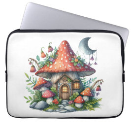 Cottagewitch Mushroom Folklore Spooky Boho Fantasy Laptop Fodral