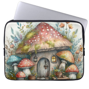 Cottagewitch Mushroom Folklore Spooky Boho Fantasy Laptop Fodral
