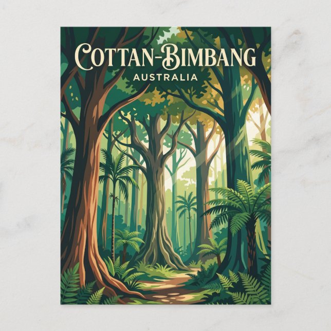 Cottan-Bimbang nationalpark Australien Vykort (Framsida)