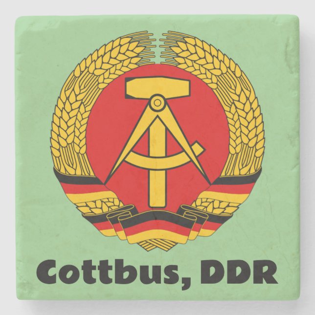 Cottbus, Öster Tyskland (DDR, GDR) Ossi Stenunderlägg (Framsidan)