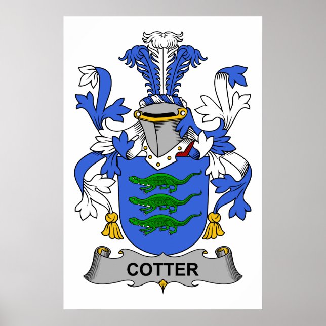 Cotter Family Crest Poster (Framsidan)