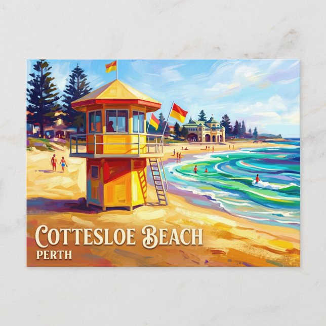 Cottesloe Beach Australien Vykort (Framsida)
